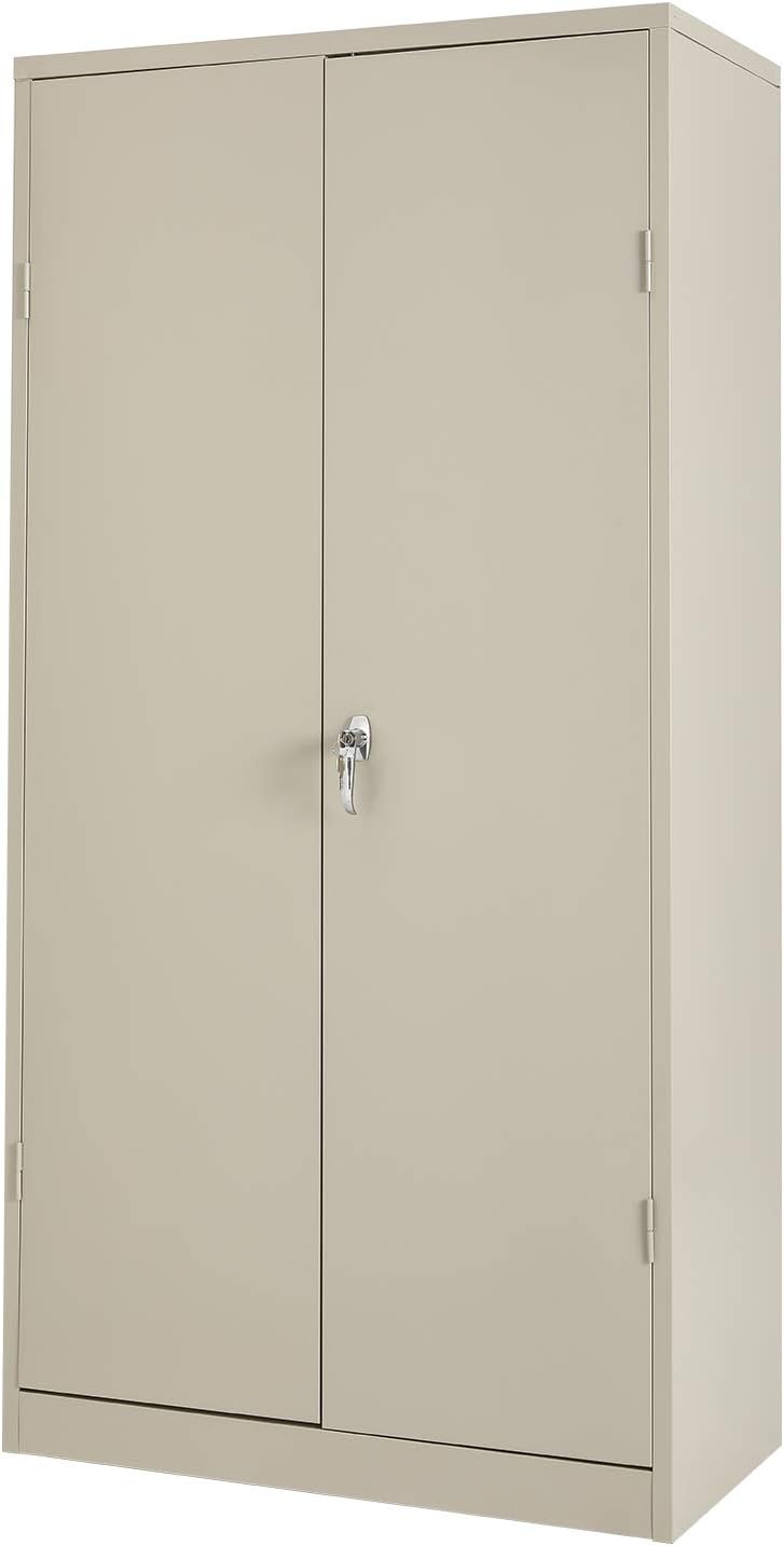 Tall Locking Steel Storage Cabinet with 4 Adjustable Shelves C68640