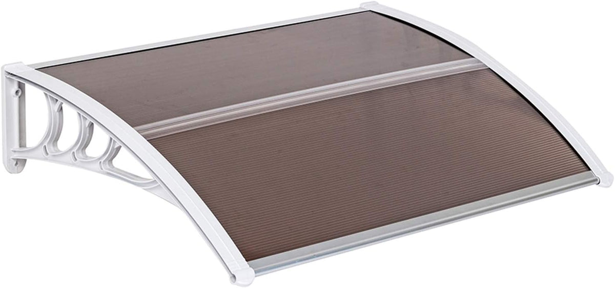 Polycarbonate Patio Door Awning Canopy 40 x 120 White E966811