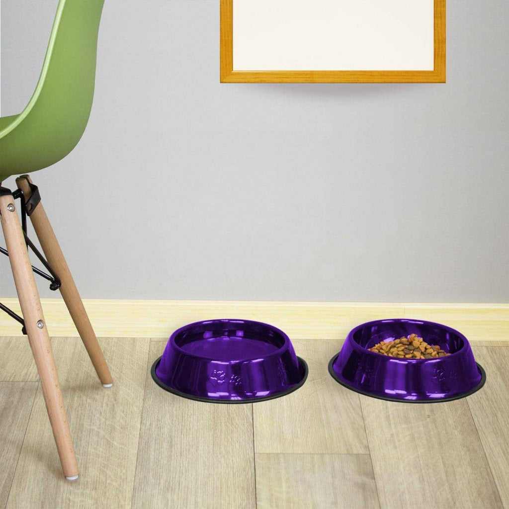 Non-Tip Stainless Steel Dog Bowl Y3448