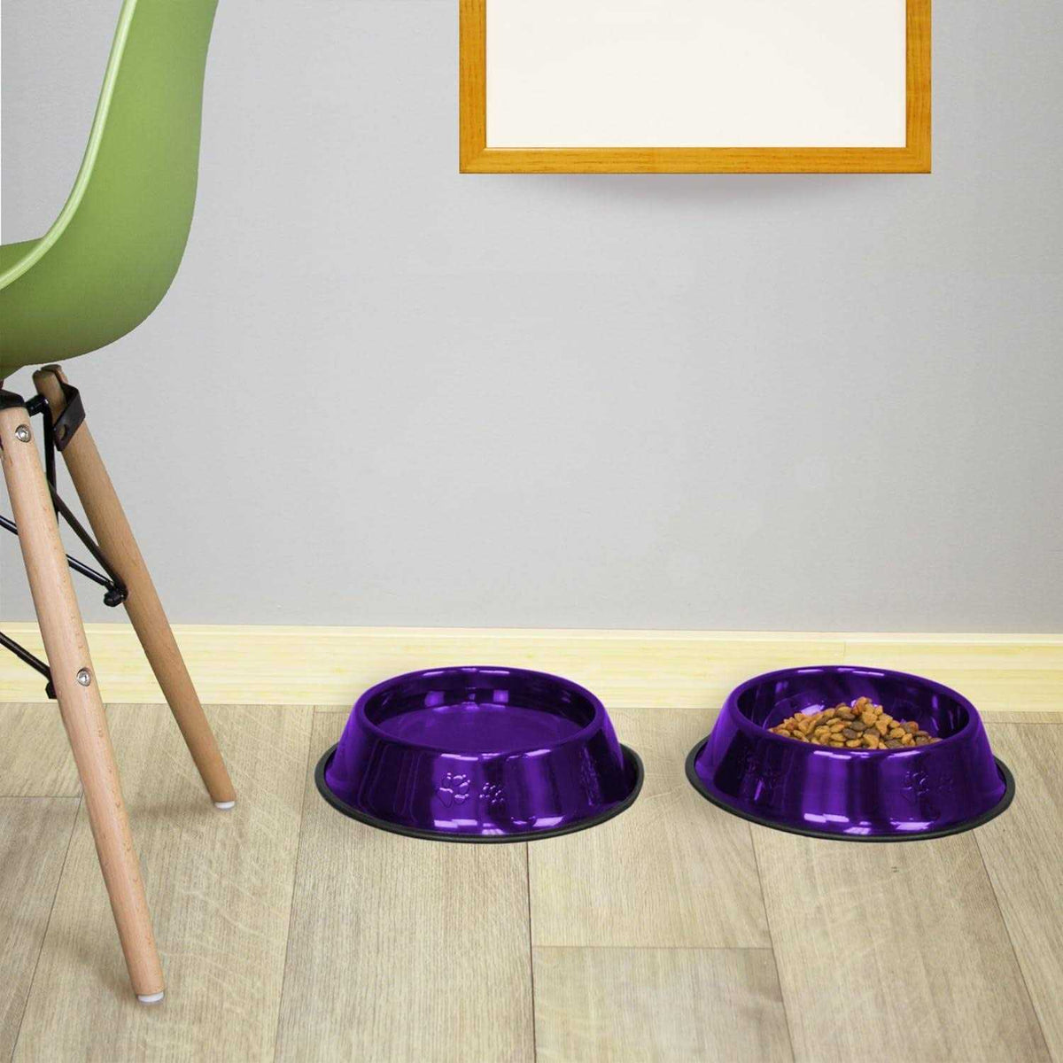 Non-Tip Stainless Steel Dog Bowl Y3448