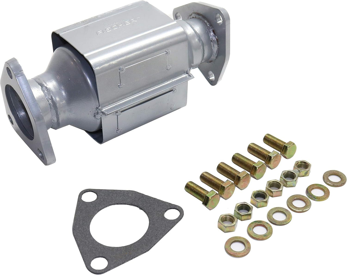 Rear Catalytic Converter with Flat Gaskets and Heat Shields N21684