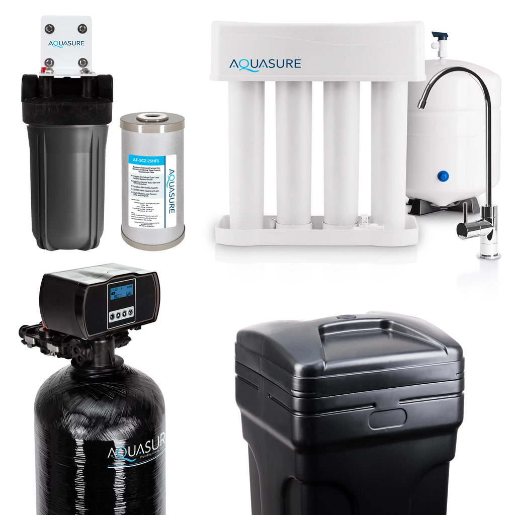 Whole House Water Softener, 75 GPD RO System & Pre-Filter T152