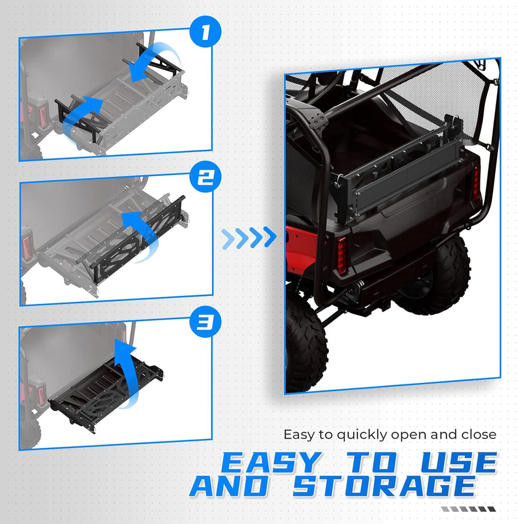 Black Steel Cargo Bed Extender A43979