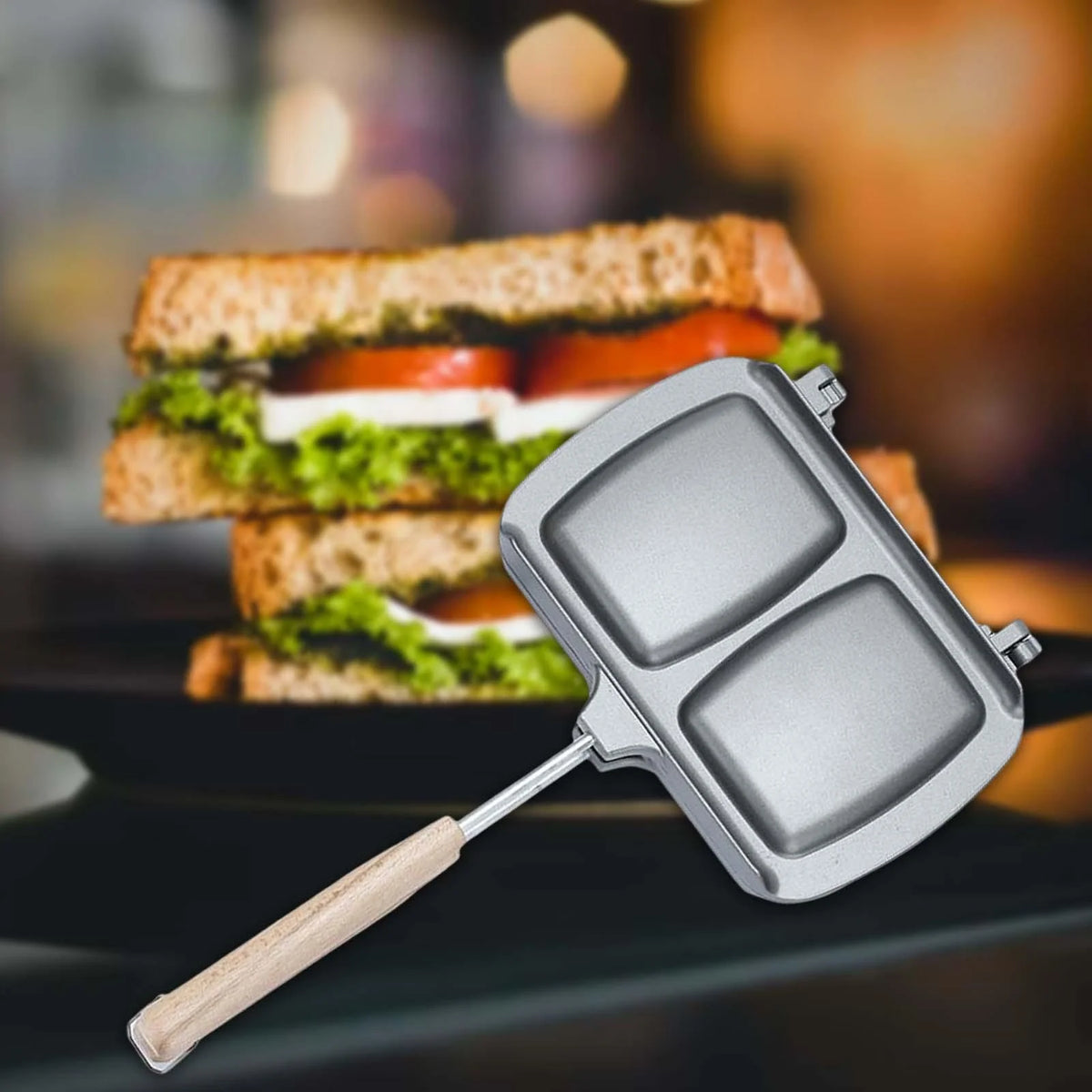 Non Stick Double Side Heating Sandwich Maker C1687