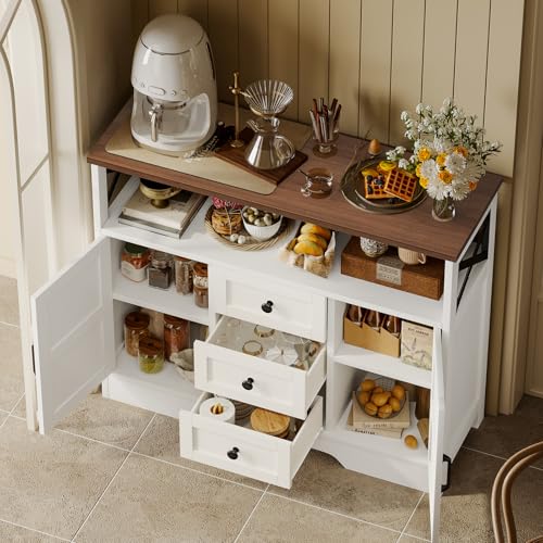 Buffet Cabinet Sideboard with 3 Drawers and 2 Doors O26822