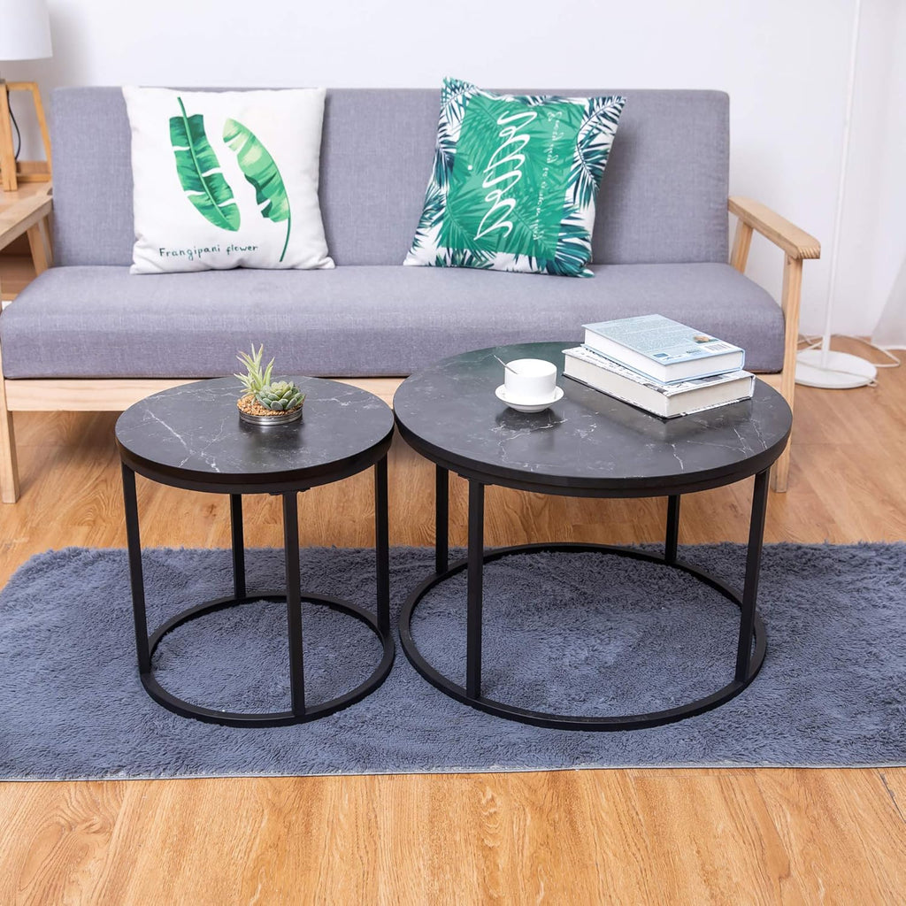 Black Kitchen End Table 15.25 Dia Set of 1 M54732