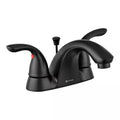 4 in. Centerset Double-Handle Bathroom Faucet in Matte Black K98767