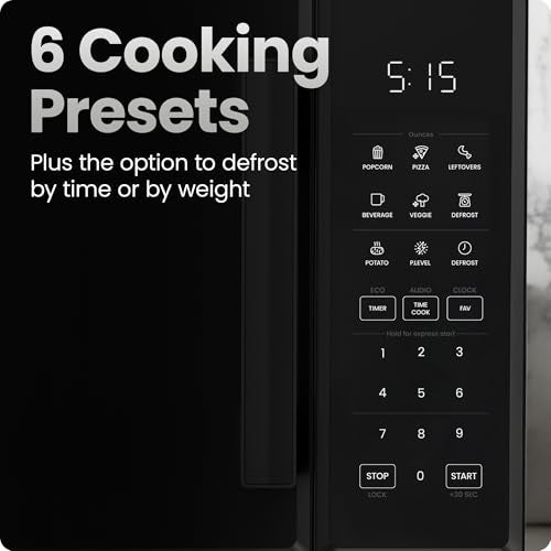 1.1 Cu. Ft. 1000 Watts Black Countertop Microwave Oven C53653