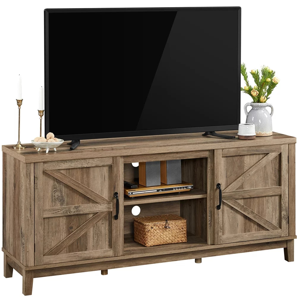 Rustic Oak Storage TV Stand B36434