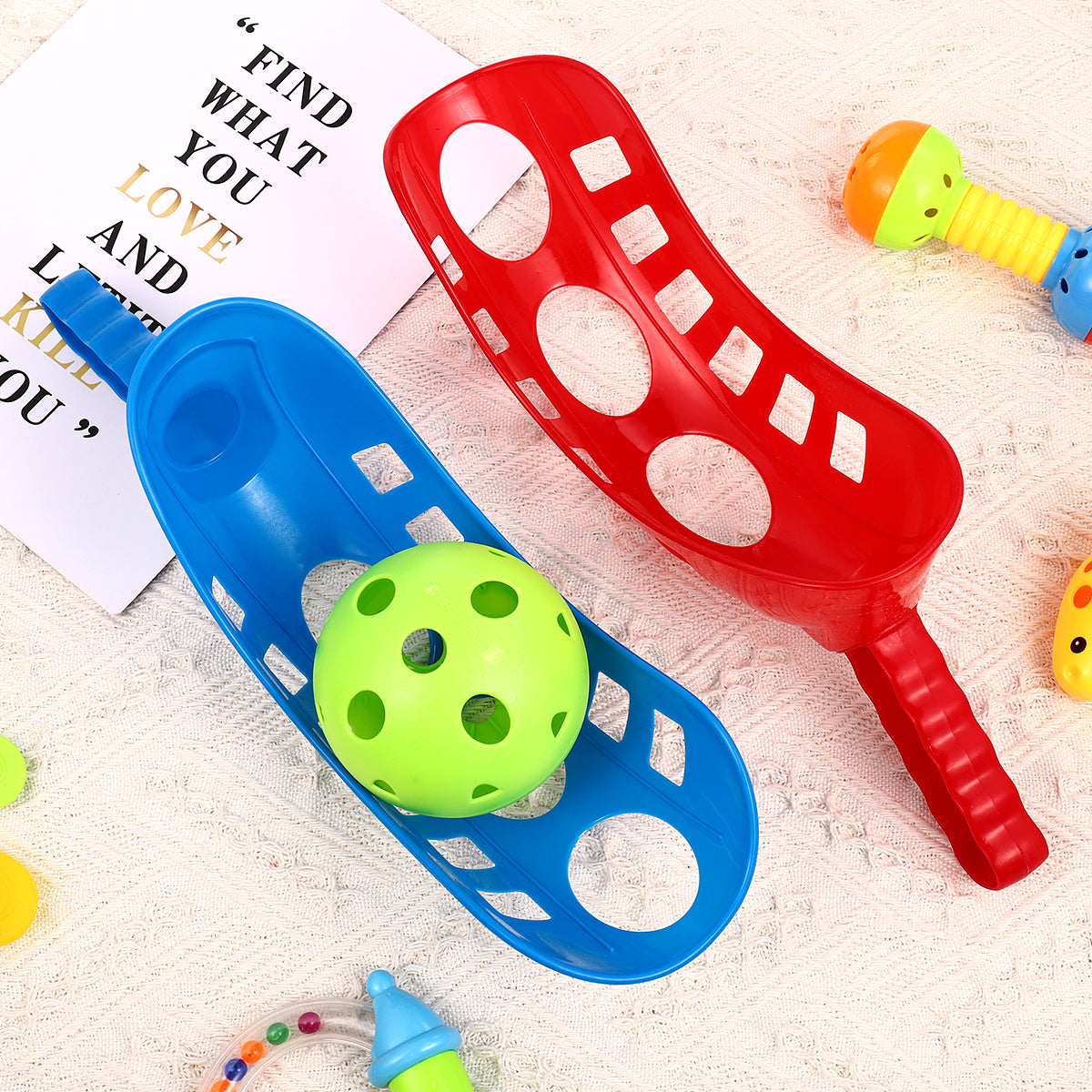 Scoop Ball Game Toss & Catch Set Outdoor Sports Beach Game D82108