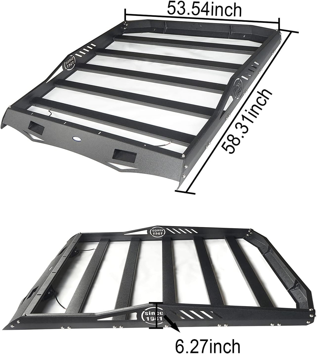 Roof Rack Cargo Carrier Basket with Wind Deflector Z297393