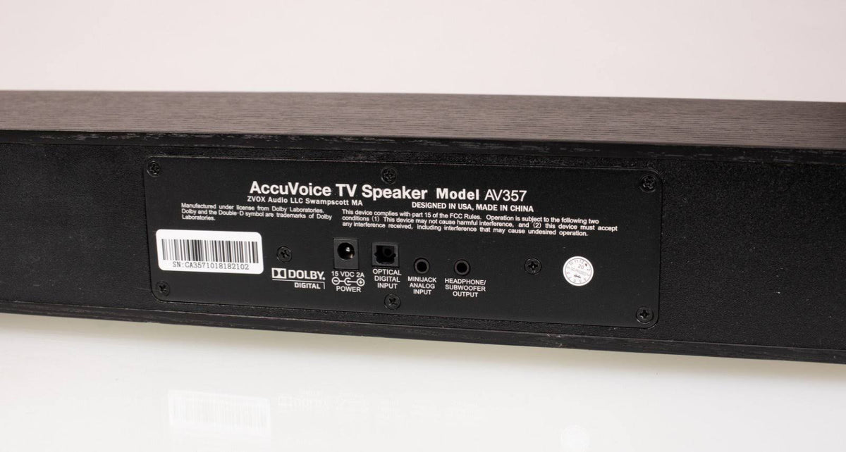 24x22 Wood TV Speaker with 12 Levels of Voice Boost I11960