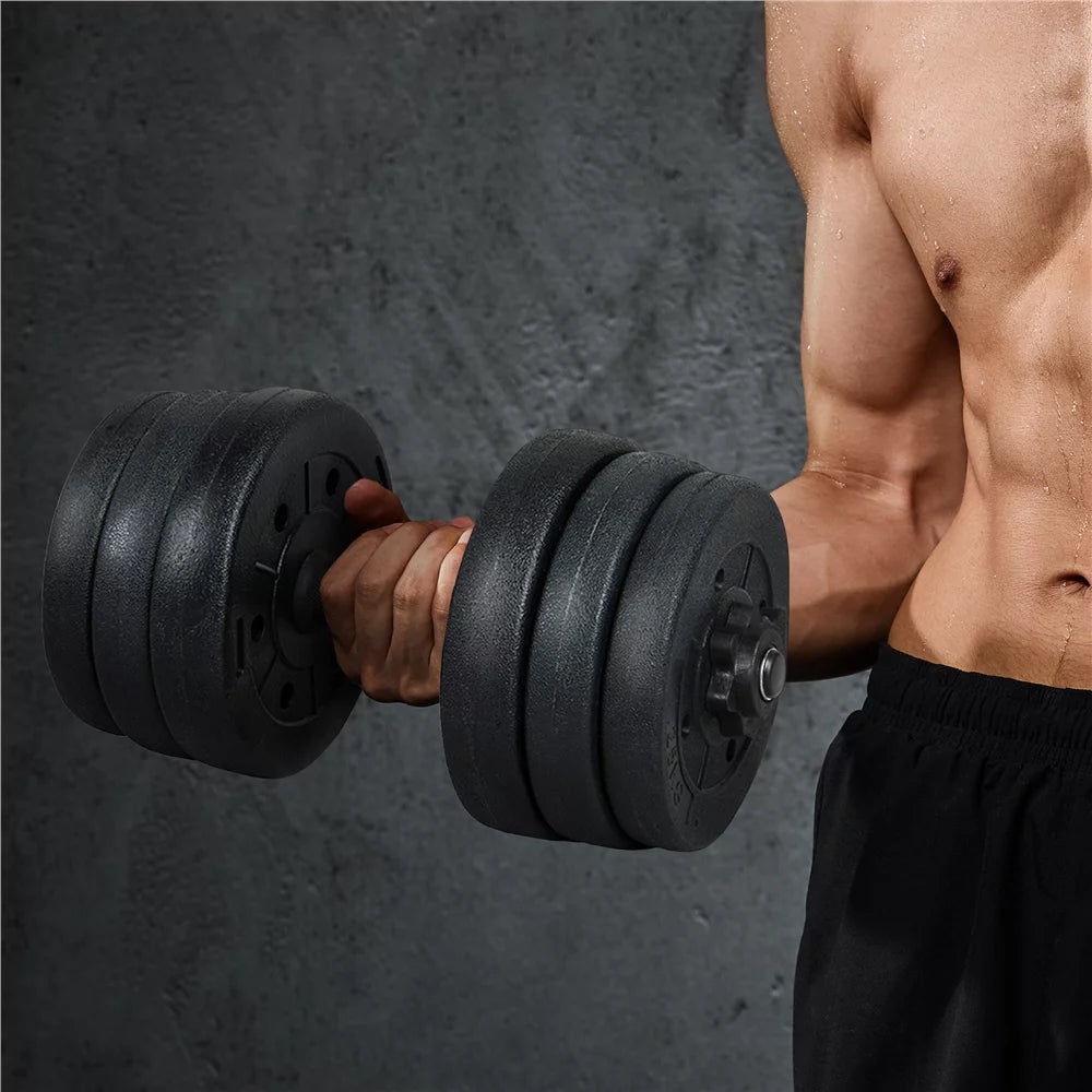 Adjustable Dumbbell Free Weight Set, Black C70302