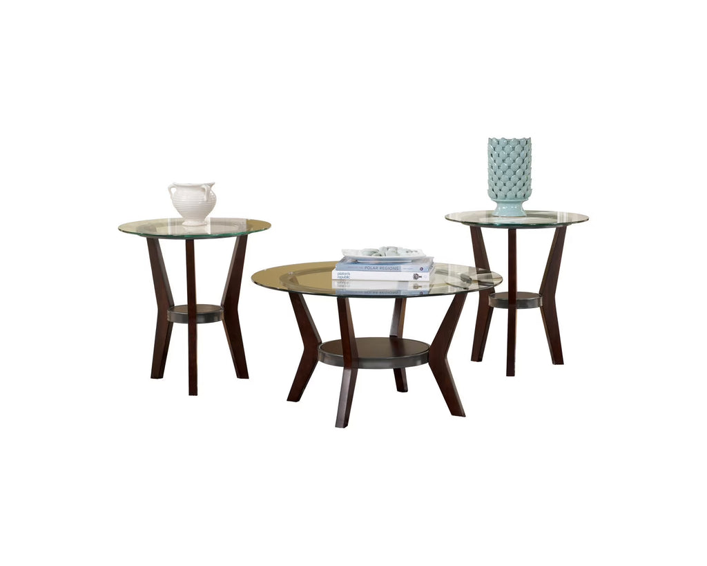 Contemporary Table Set of 3 Dark Brown K231175