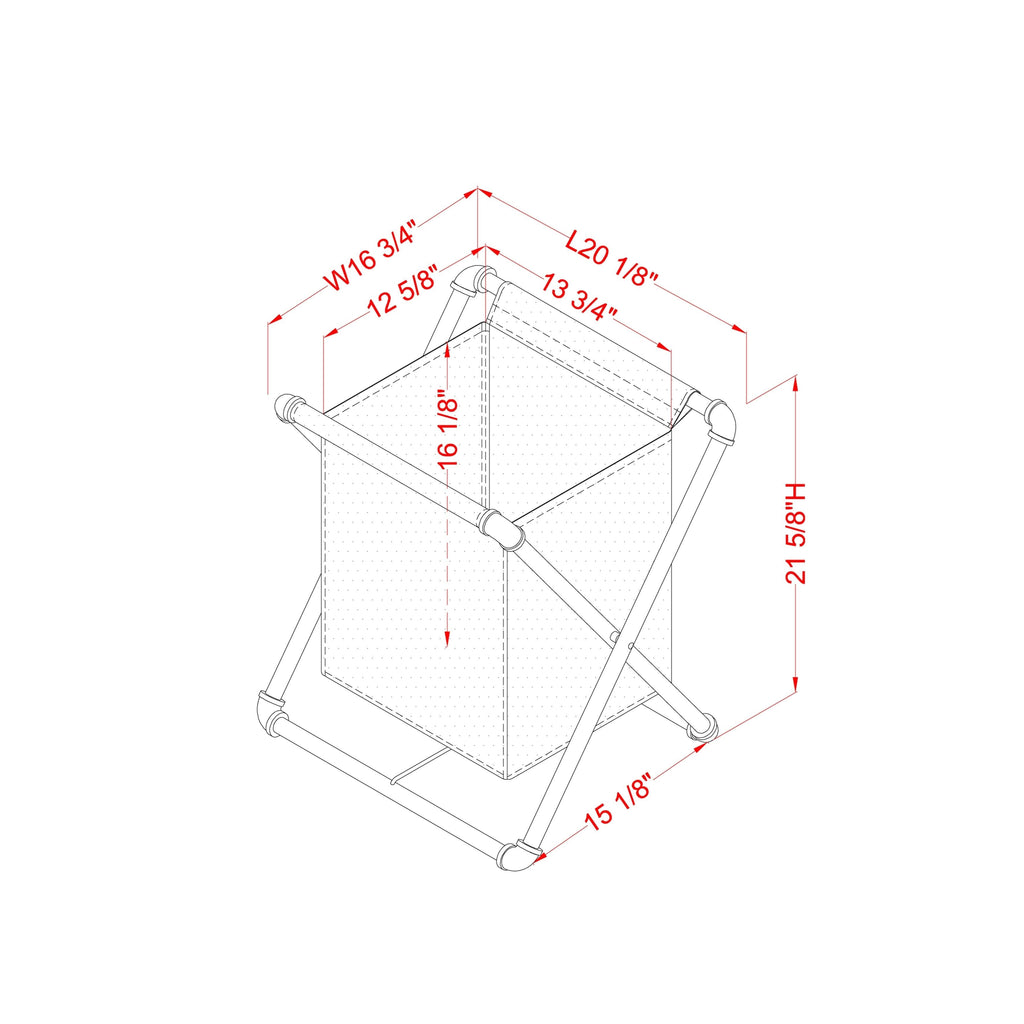 Black Laundry Hamper Z8271