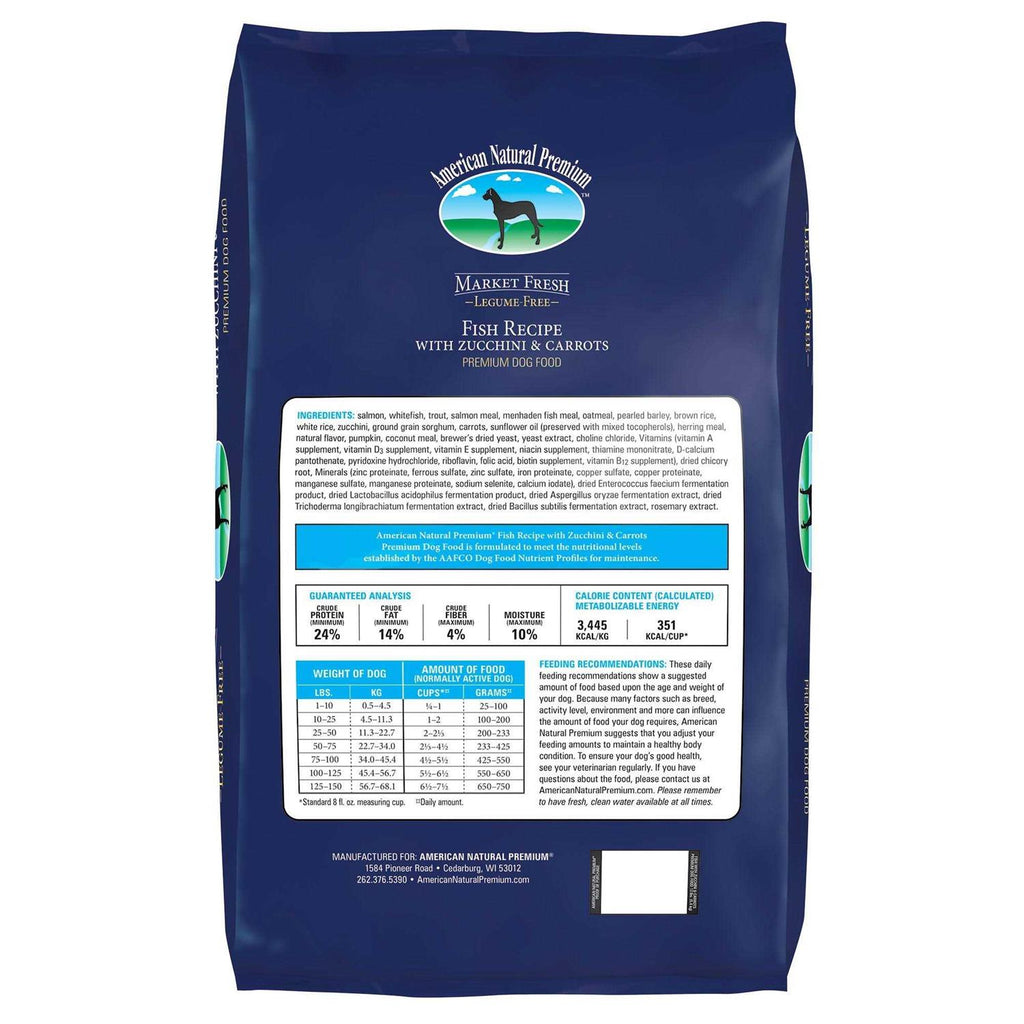 Market Fresh Fish Recipe with Zucchini & Carrots Dry Dog Food J266