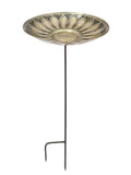 Brass Birdbath with Stake X6052