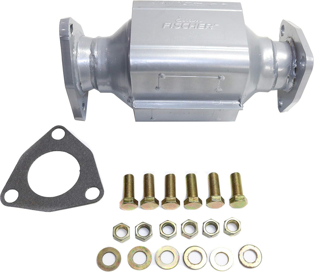 Rear Catalytic Converter with Flat Gaskets and Heat Shields N21684
