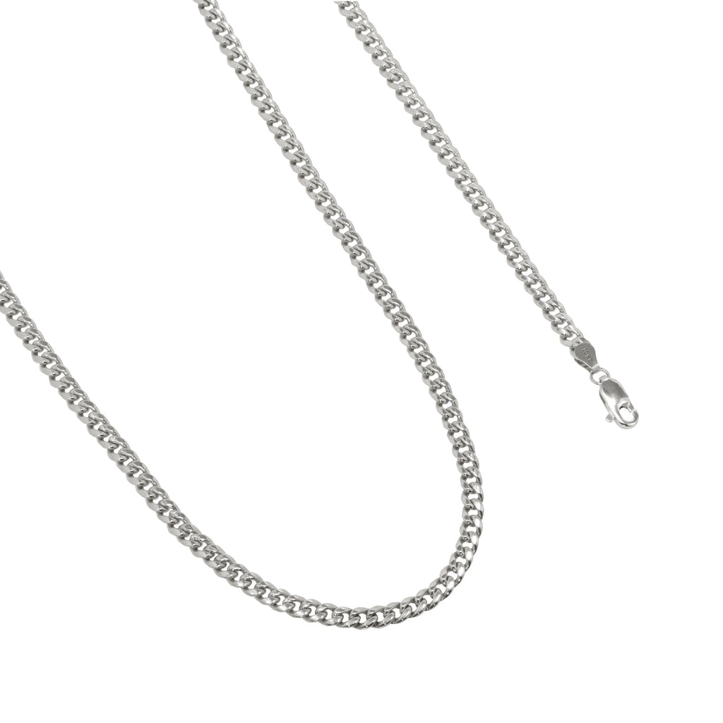 10k White Gold Miami Cuban Link Chain Necklace 16" - 30" C97389