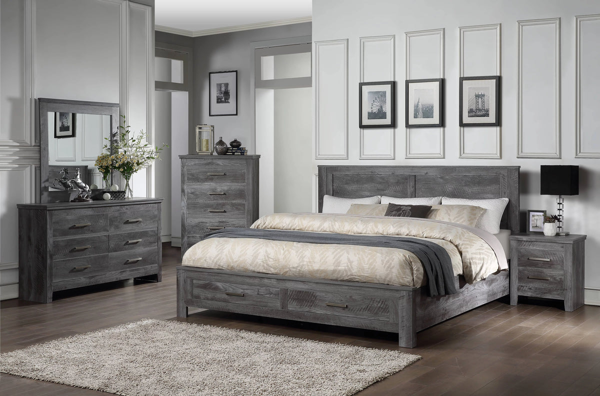 Rustic Gray Oak Mirror B826