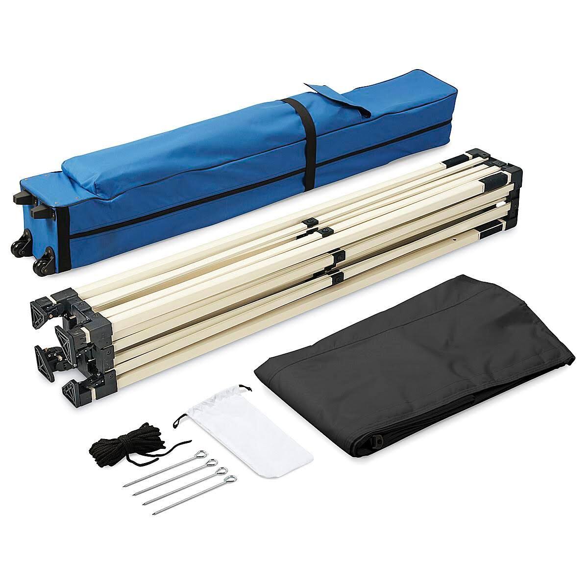 Black 10 x 10' Steel Frame Canopy I491
