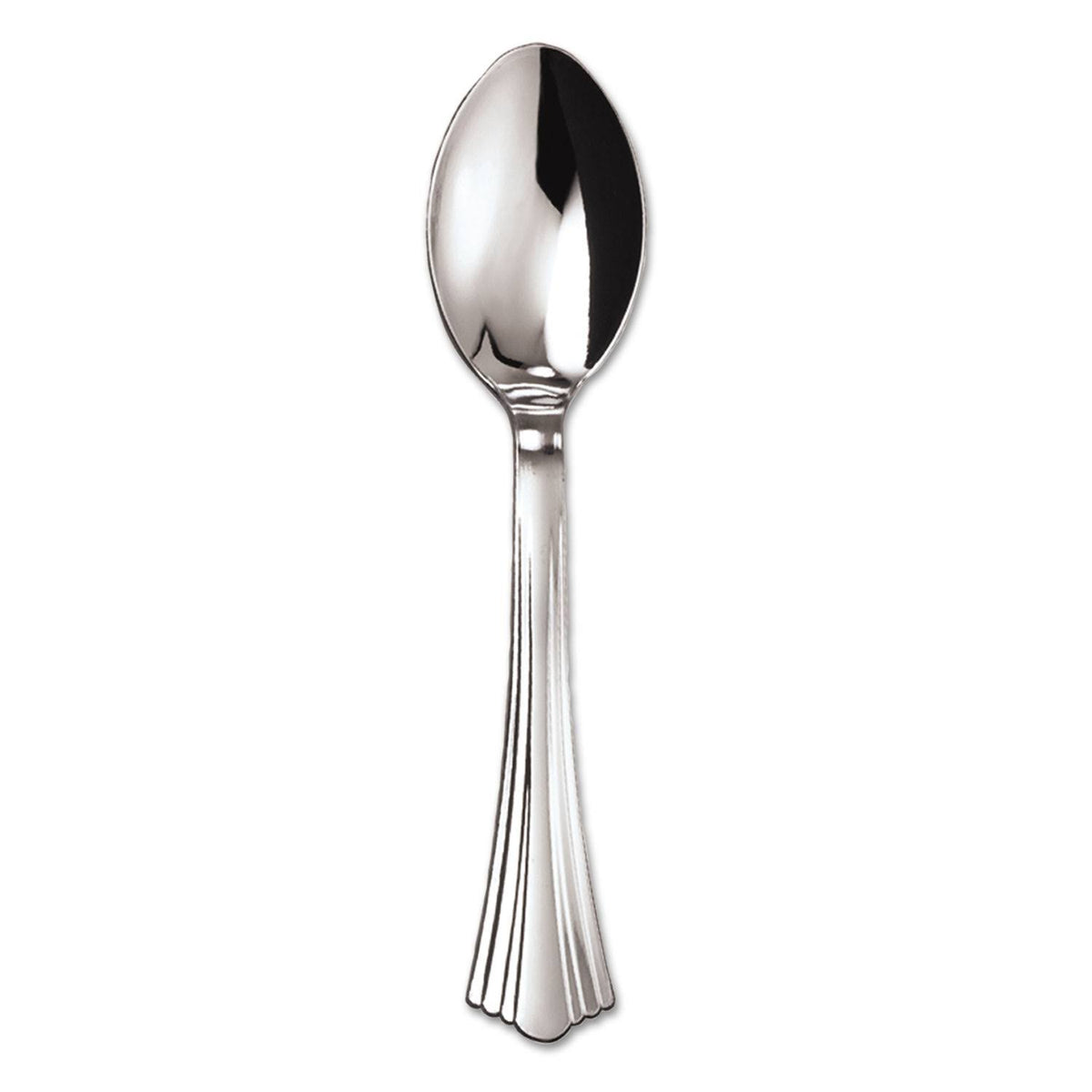 Heavyweight Plastic Spoons, Silver, 6 1/4 Inches, 600/Carton K807