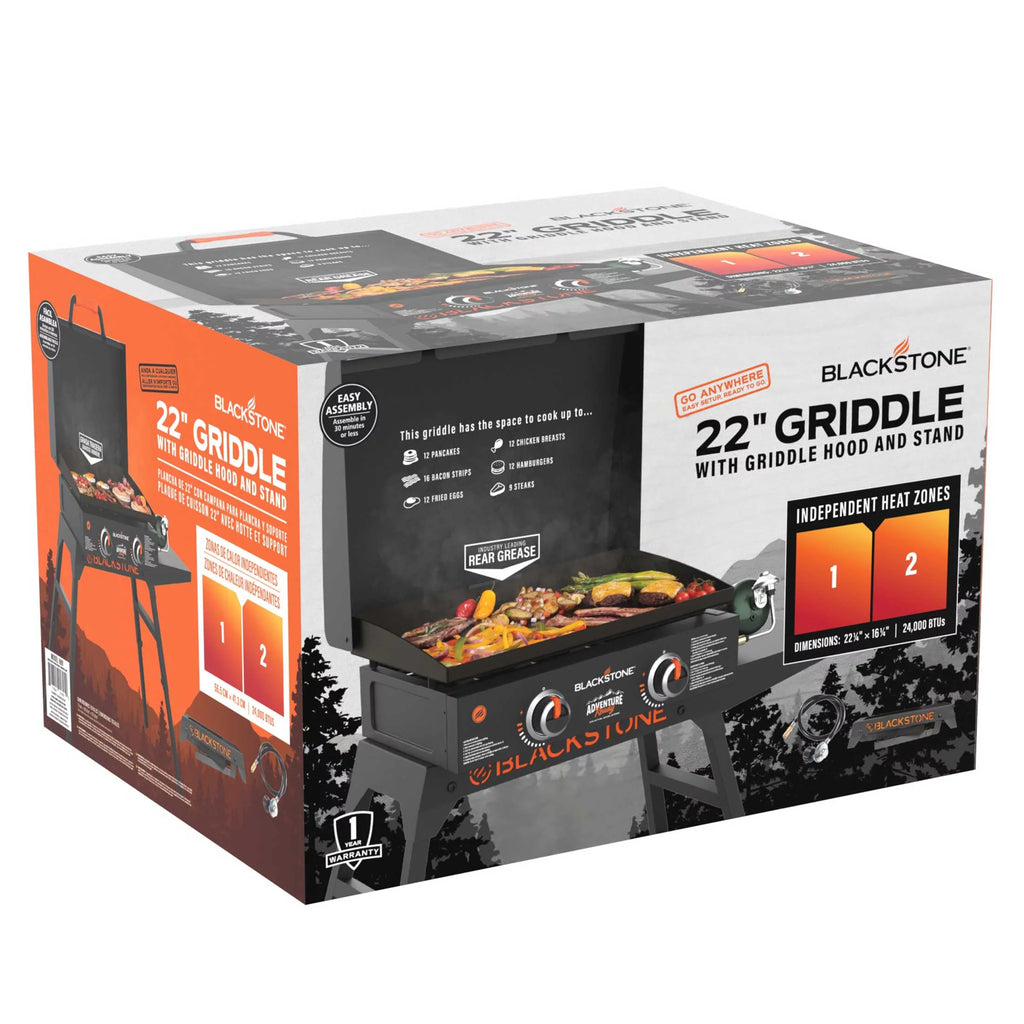 22 Propane Griddle with Stand and Adapter Hose R52178
