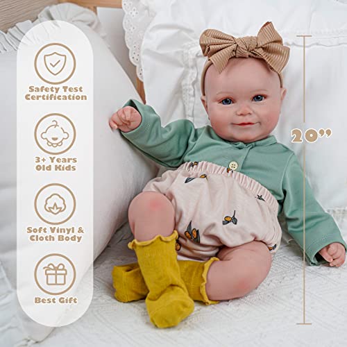 20 Inch Soft Vinyl Realistic Reborn Baby Doll I55514