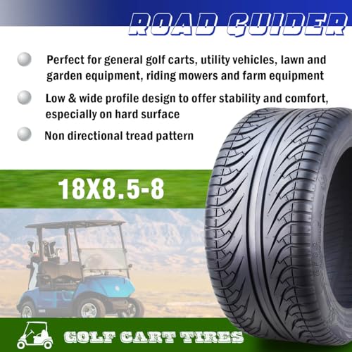 18x8.5-8 4 Ply Golf Cart ATV Tire U5074