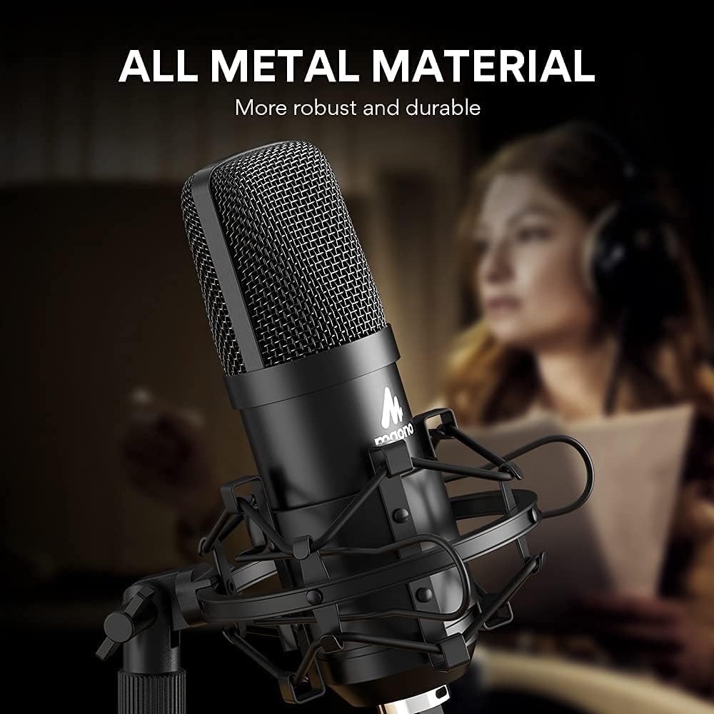 USB Condenser Microphone Kit 192KHZ/24BIT Cardioid Plug & Play, Pack of 2 C782708