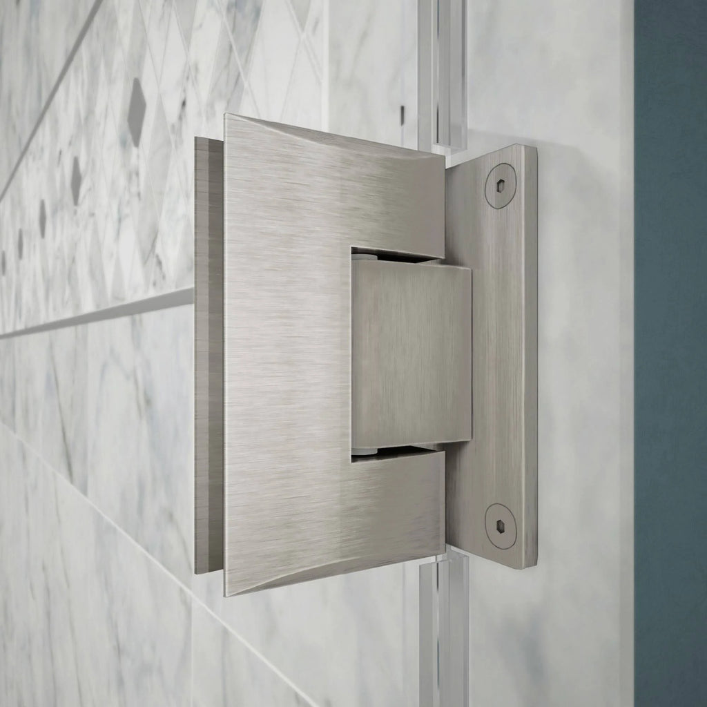 Brushed Nickel Hinged Shower Enclosure I361921