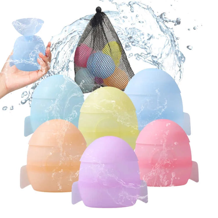 12 PCS Reusable Water Balloons with Mesh Bag Y509