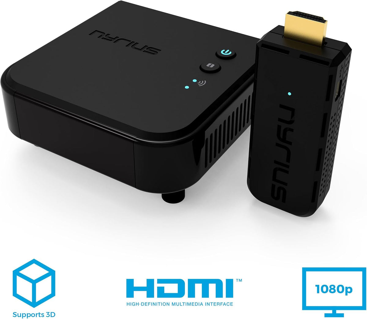 Wireless Video HDMI Transmitter & Receiver for Streaming HD 1080p 3D Video & Digital Audio U758431