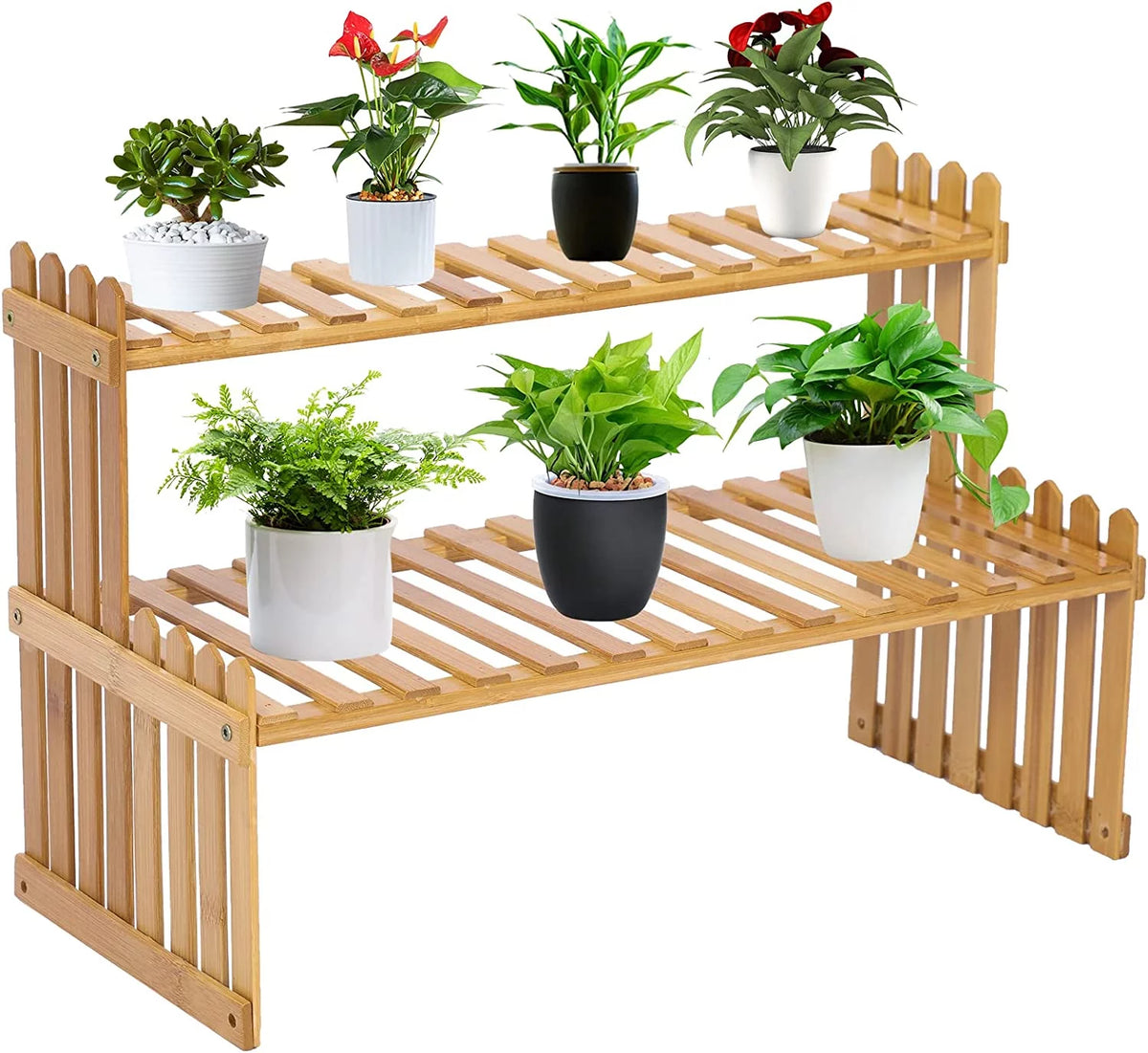 2-Tier Wooden Plant Stand H348