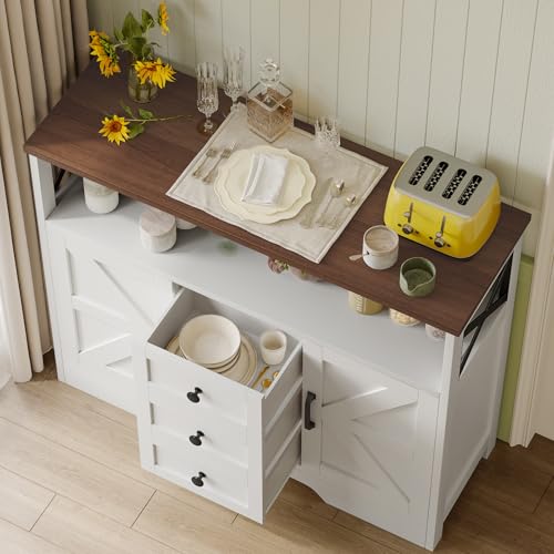 Buffet Cabinet Sideboard with 3 Drawers and 2 Doors O26822