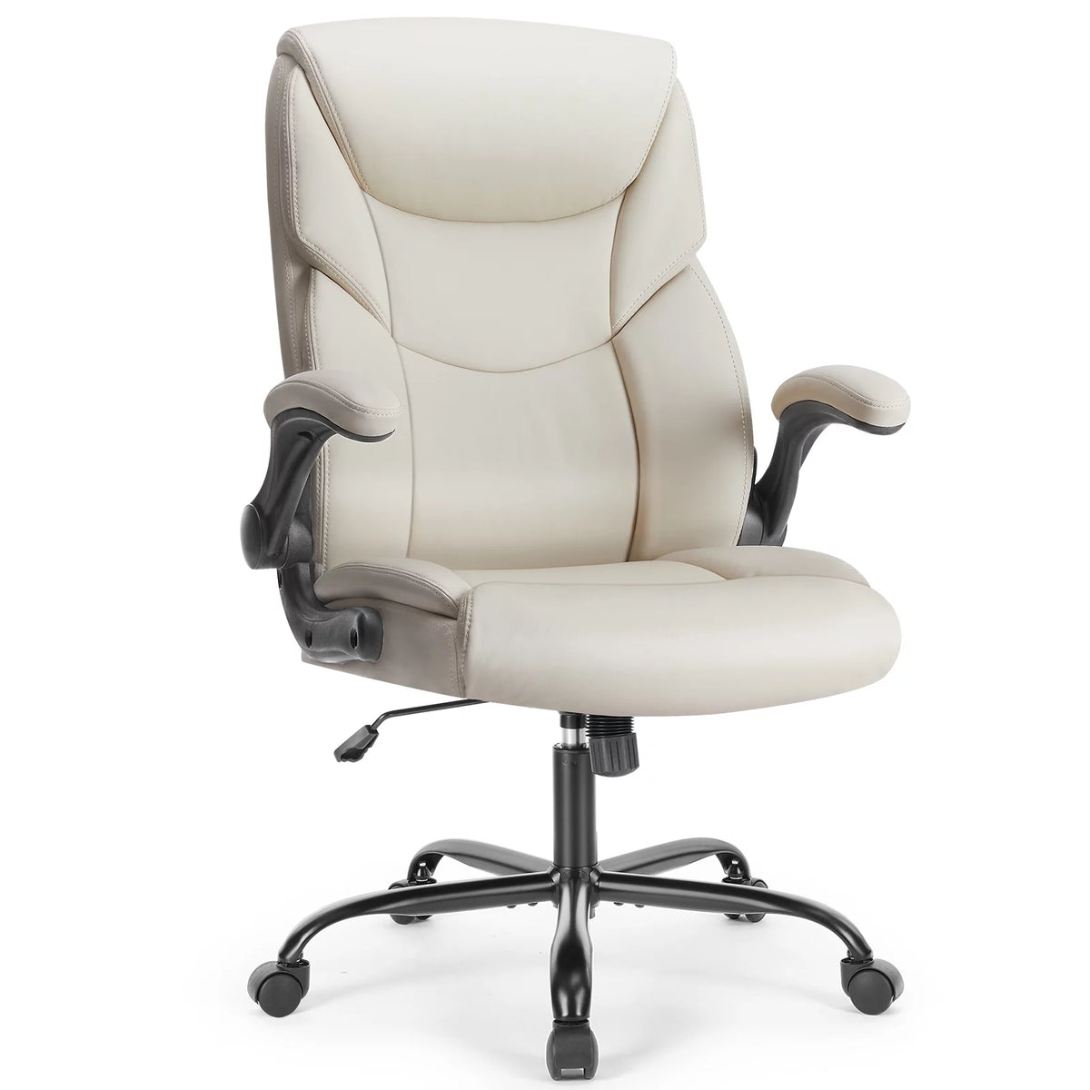 White Ergonomic Executive Desk Chair U411862