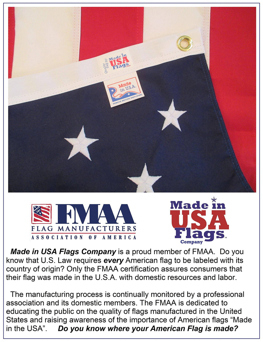 Heavy Duty 4x6 2-Ply Polyester US Flag N46606