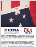 Heavy Duty 4x6 2-Ply Polyester US Flag N46606