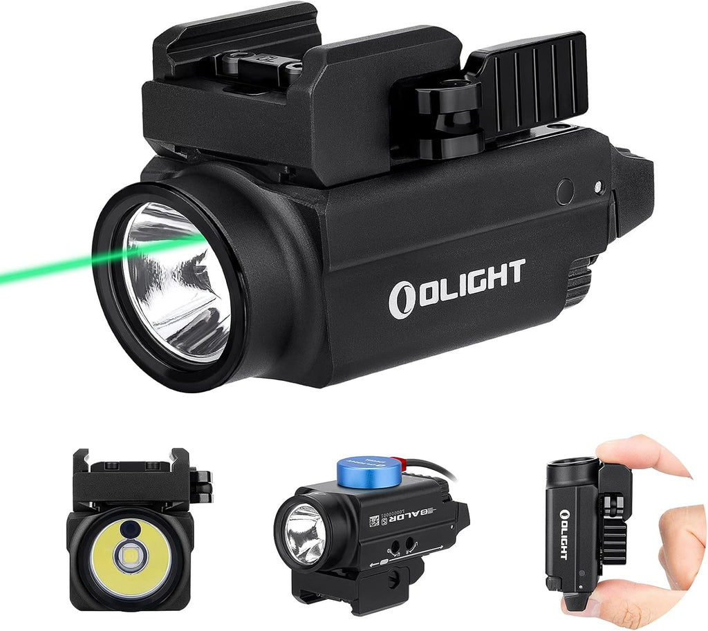 800 Lumens USB Rechargeable Weaponlight with Green Beam and White LED Combo A2353