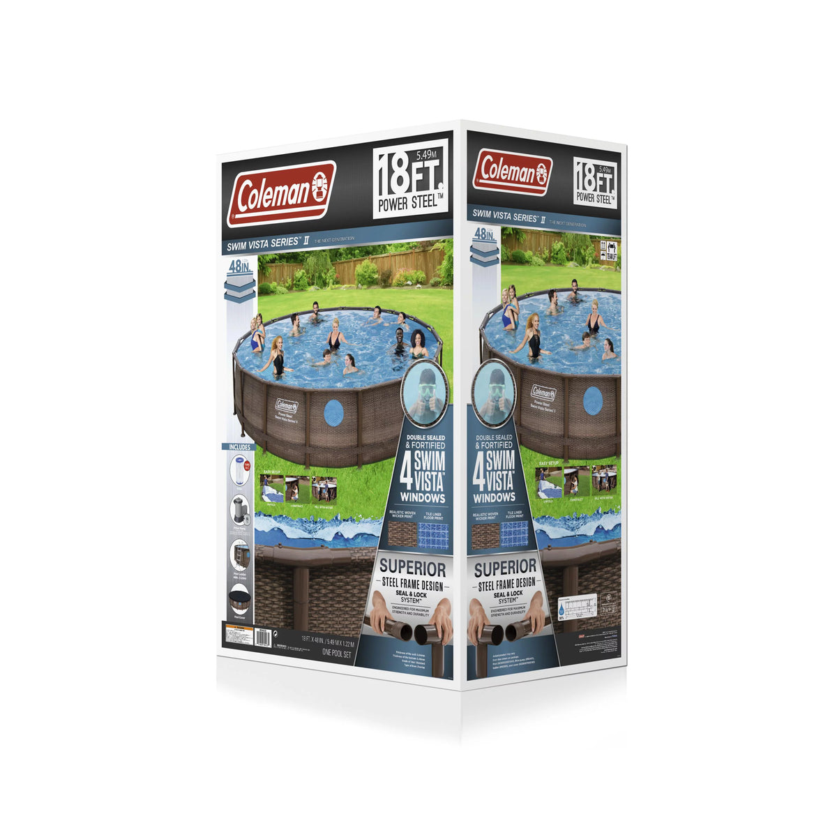 18' x 48 Above Ground Swimming Pool Set W103399