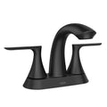 4 in. Centerset Double-Handle Bathroom Faucet Matte Black Q734967