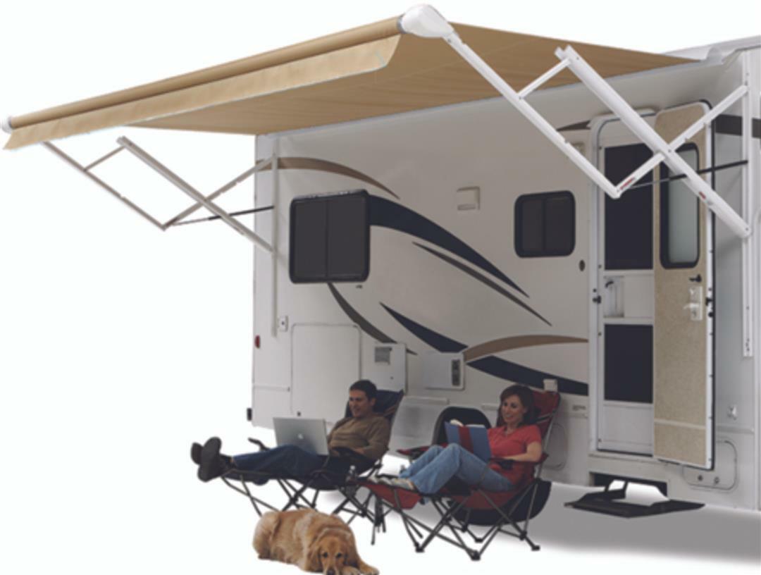 White Traveler RV Awning Arm with Adjustable Pitch G504125
