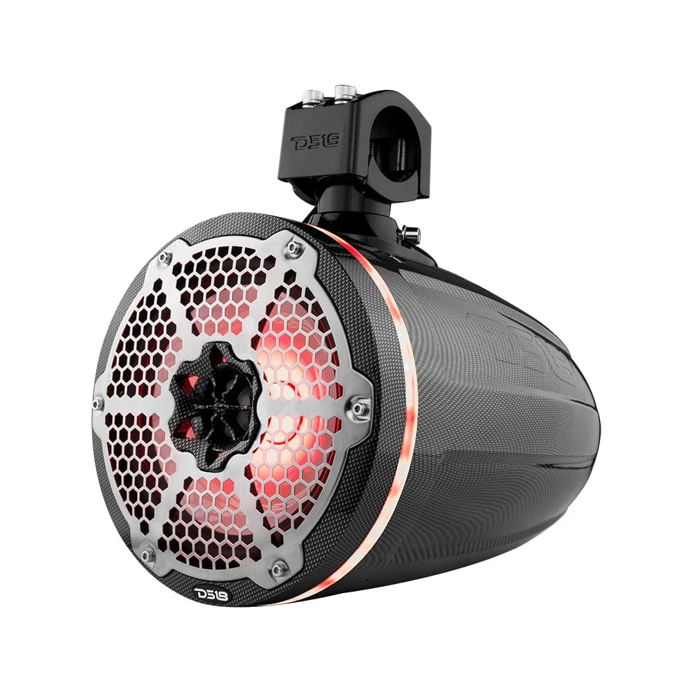 8 Marine Tower Speakers with RGB LED Lights Q8148