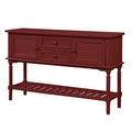 47'' Modern Console Table Sofa Table with 2 Drawers, 2 Cabinets and 1 Shelf A582204