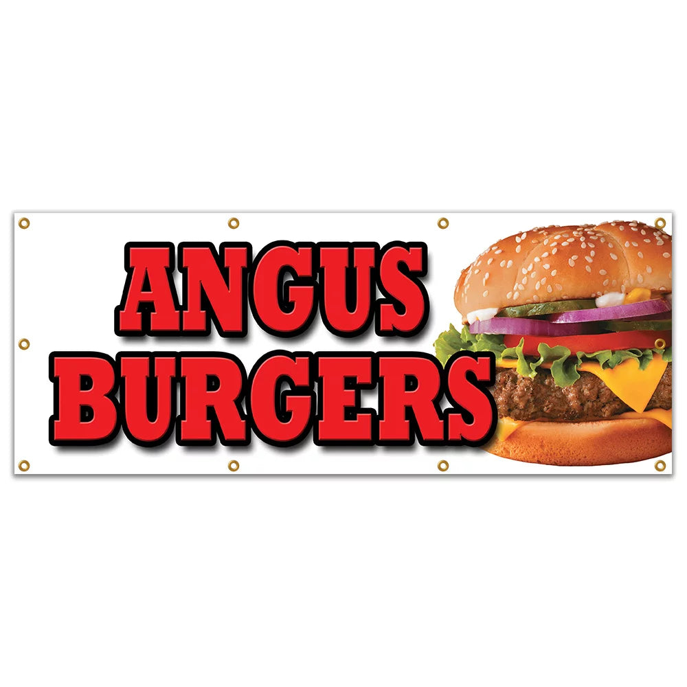 36"x96" Burgers Banner Sign L207324