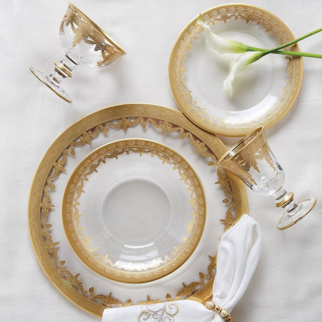 Gold Salad/Dessert Plate A729