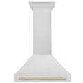 36 Inch Stainless Steel Range Hood with Gold Handle D3192