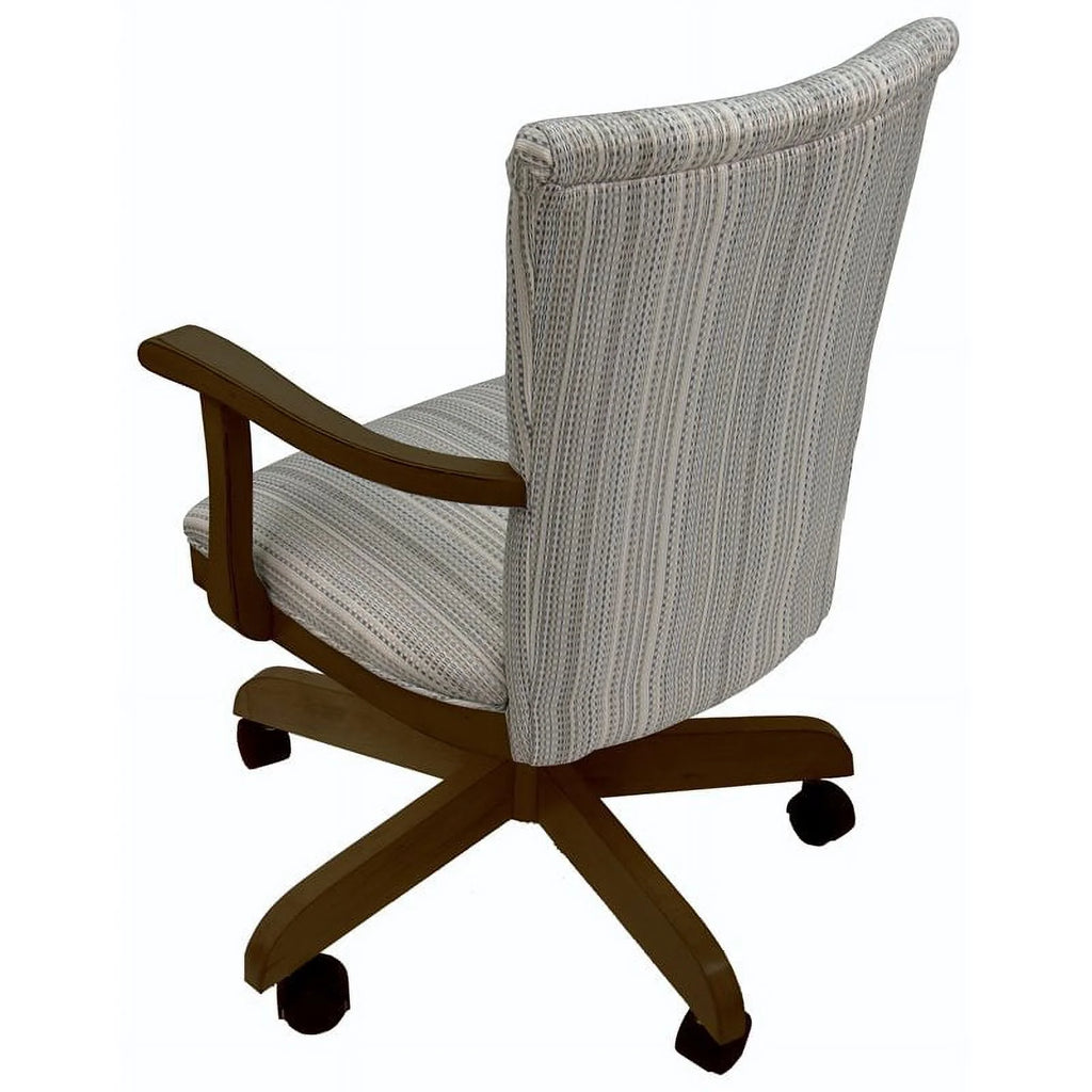 Wood Dining Chair on Wheels I81732