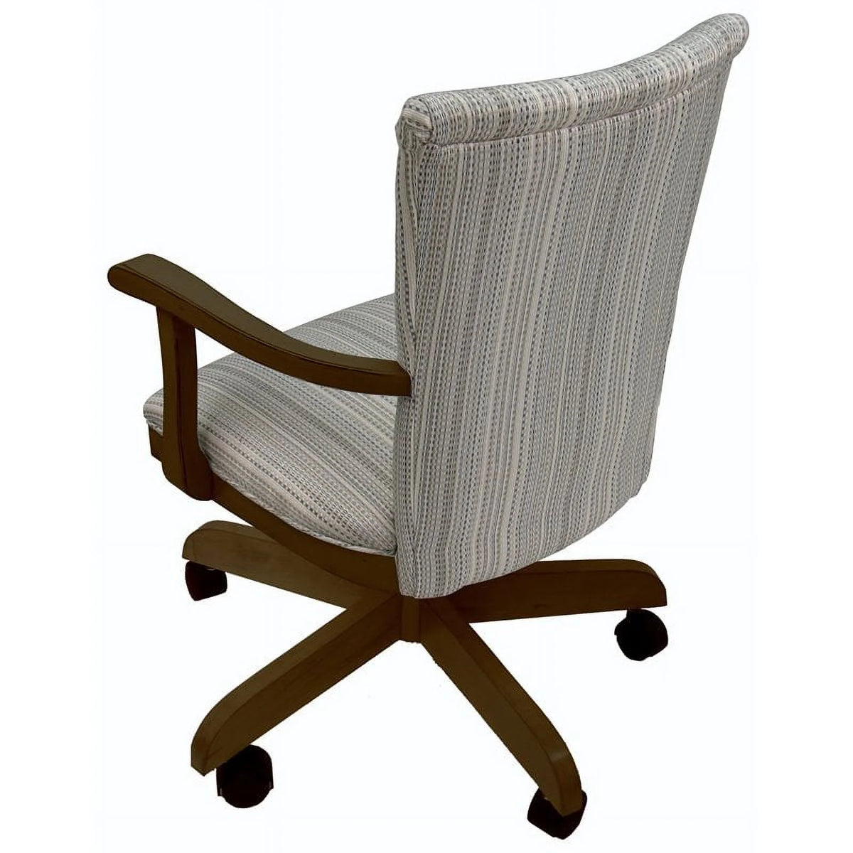 Wood Dining Chair on Wheels I81732