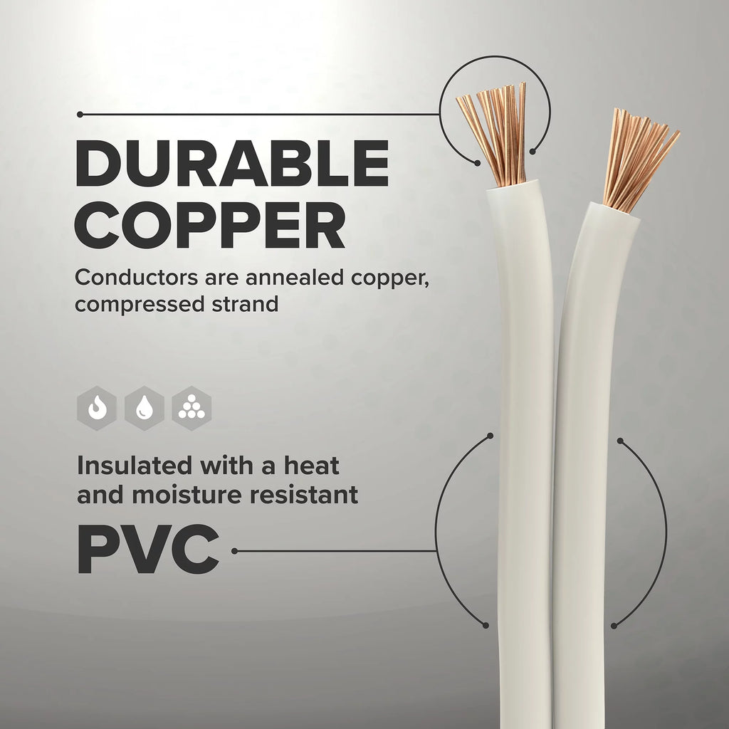 White 25 Feet 10 AWG Insulated Stranded Copper THHN THWN Wire H9827